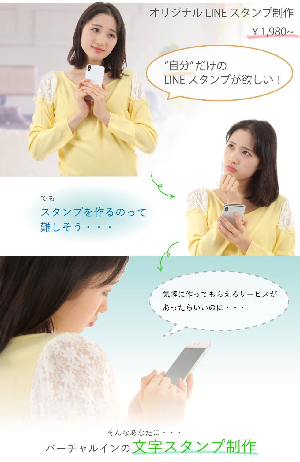 オリジナルLINEスタンプ制作¥1,980~