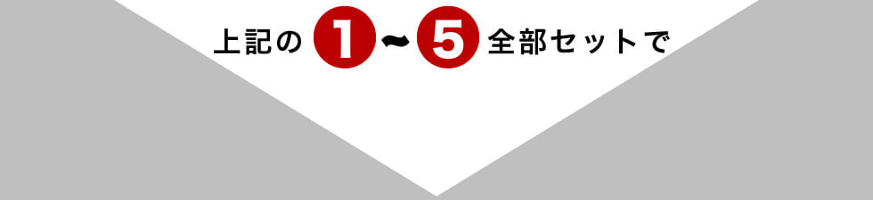 上記の1~5全部セットで